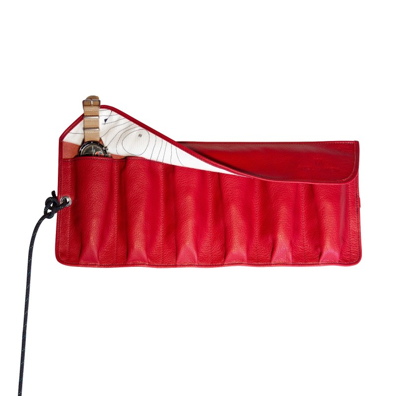 Leather travel watch roll Leather travel watch roll