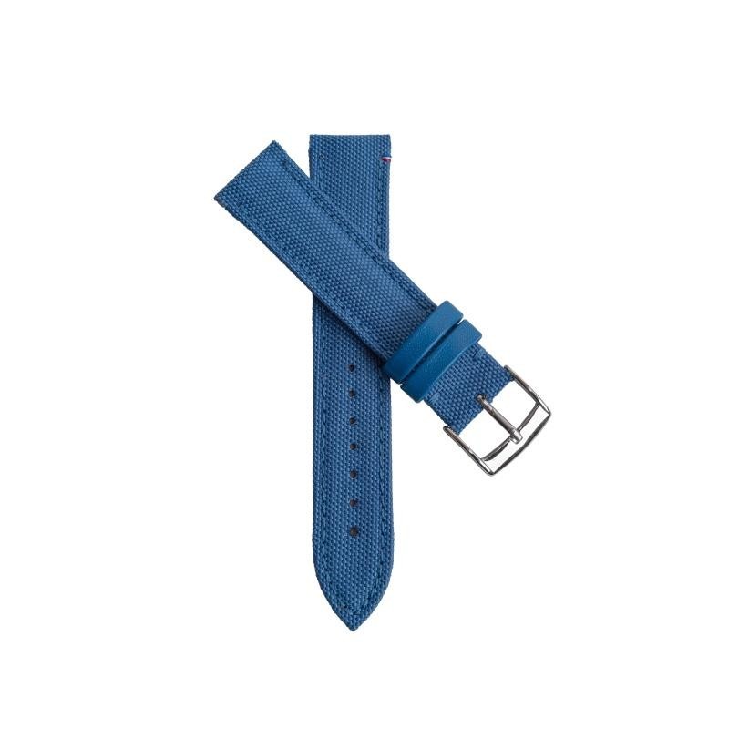 Bracelet de montre en toile TAMPA bleu glacé