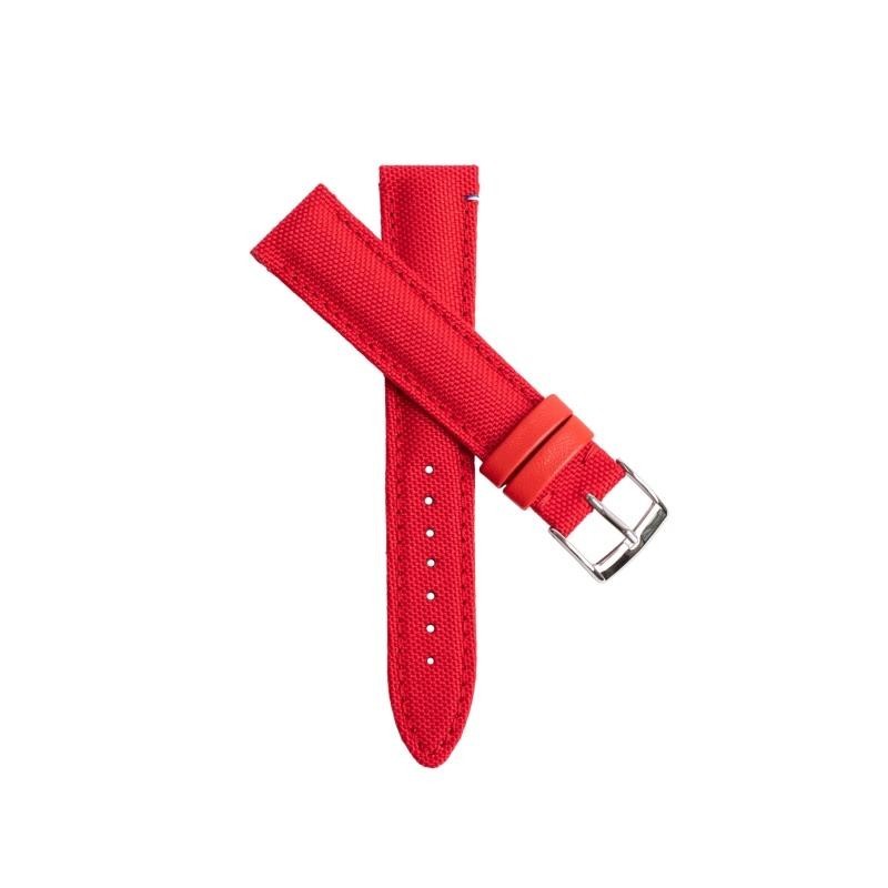 Bracelet de montre toile TAMPA rouge