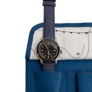 Leather watchroll for 3 watches