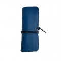Marmotte en cuir bleu klein