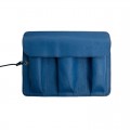 Leather watchroll blue shade