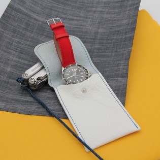 Etui montre cuir made in france