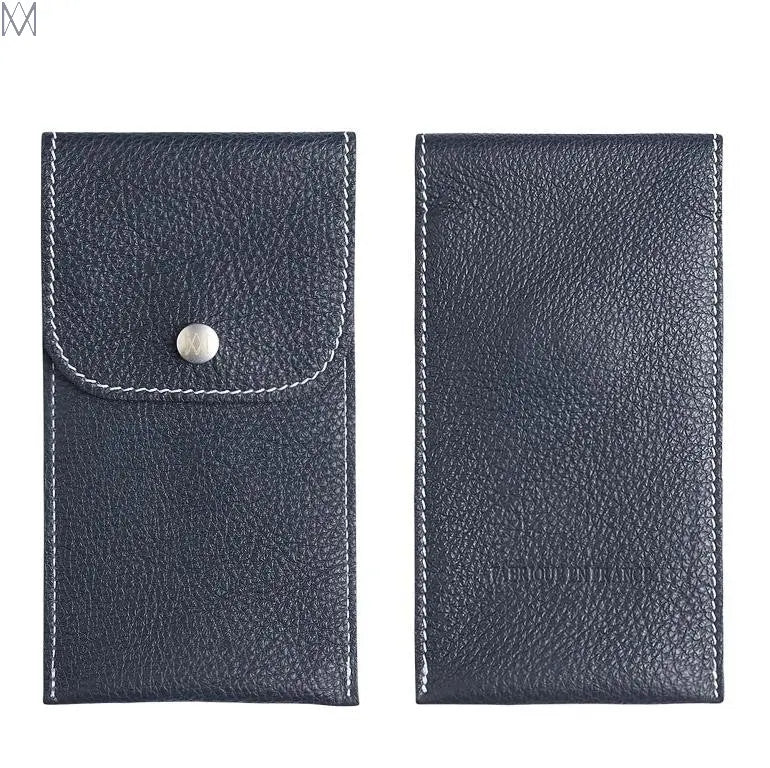 Etui montre TURKU de marque Avel and Men. Vue de face et de dos de l'étui de transport en cuir pour une montre.