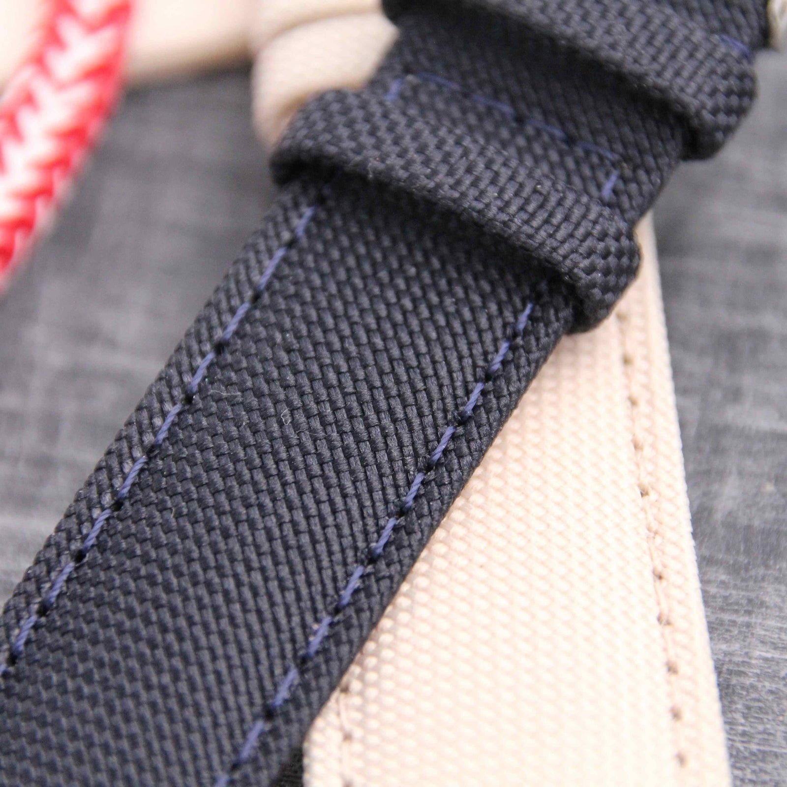  -    -  Bracelet de montre toile LARMOR PLAGE navy foncé -  Avel & Men