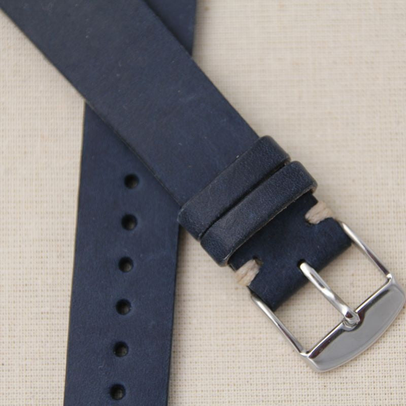  -    -  Bracelet de montre cuir BREST navy -  Avel & Men
