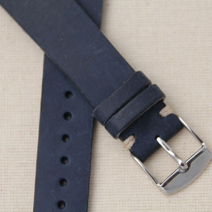  -    -  Bracelet de montre cuir BREST navy -  Avel & Men