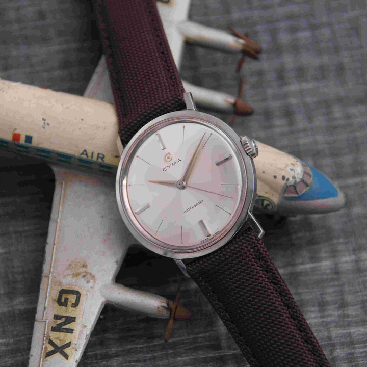  -    -  Bracelet de montre toile LARMOR PLAGE marron -  Avel & Men