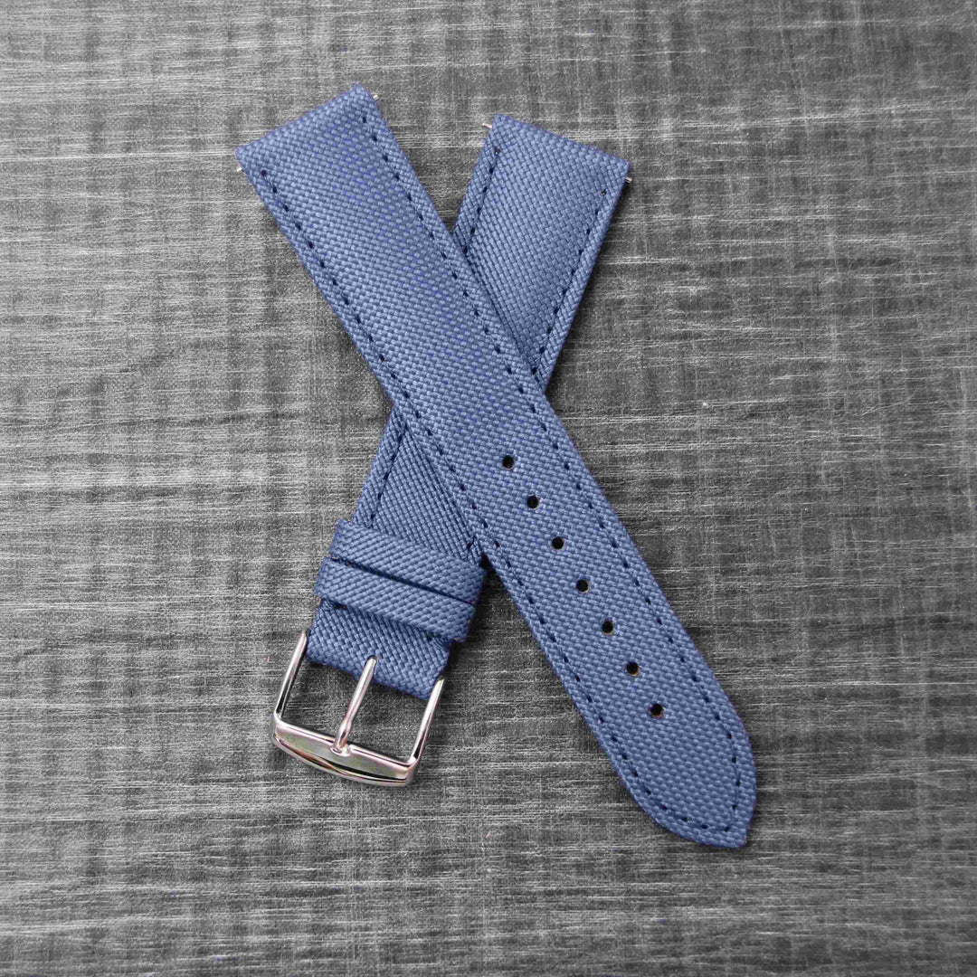  -    -  Bracelet de montre toile LARMOR PLAGE bleu breton -  Avel & Men