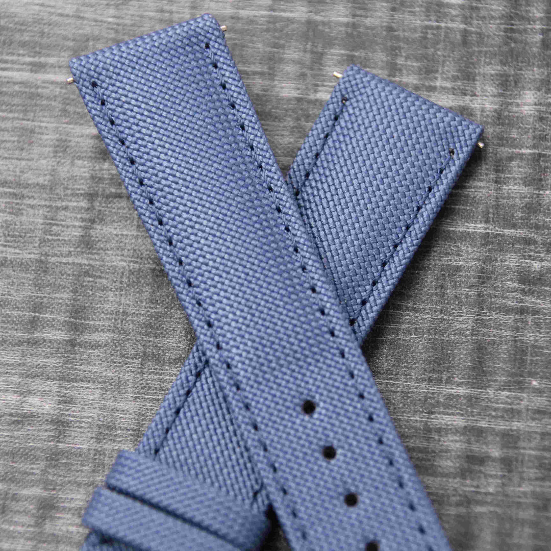  -    -  Bracelet de montre toile LARMOR PLAGE bleu breton -  Avel & Men