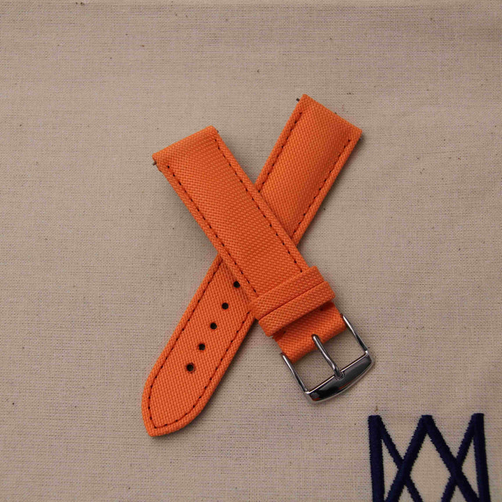  -    -  Bracelet de montre toile LARMOR PLAGE orangeade -  Avel & Men