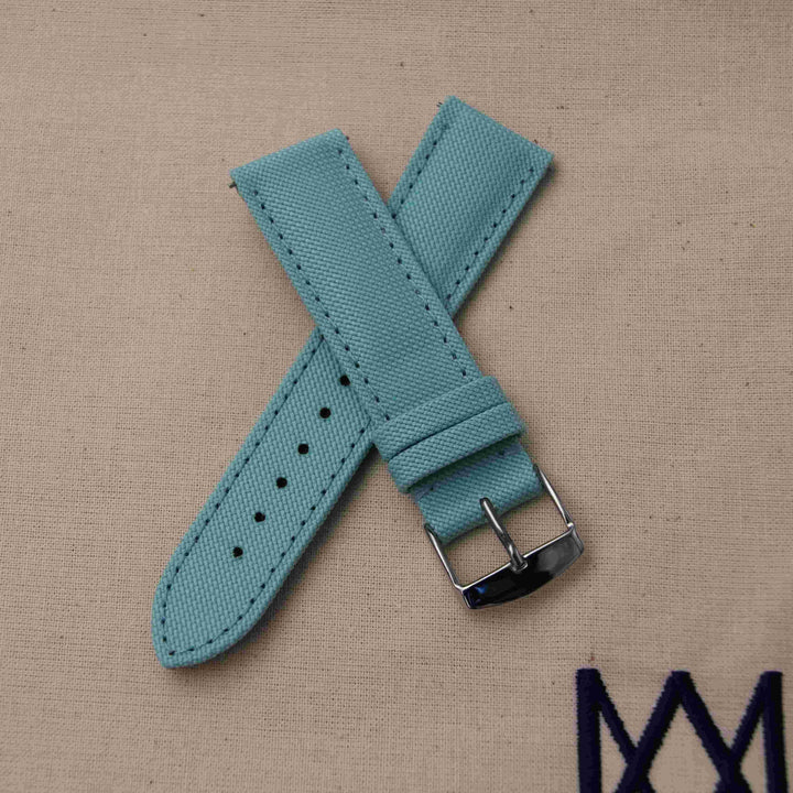  -    -  Bracelet de montre toile LARMOR PLAGE Bleu iroise -  Avel & Men