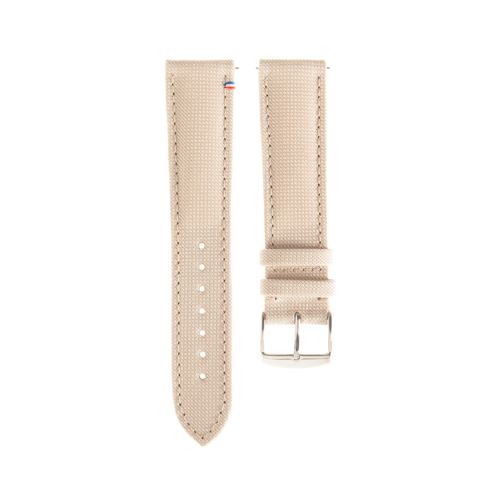 white canvas strap