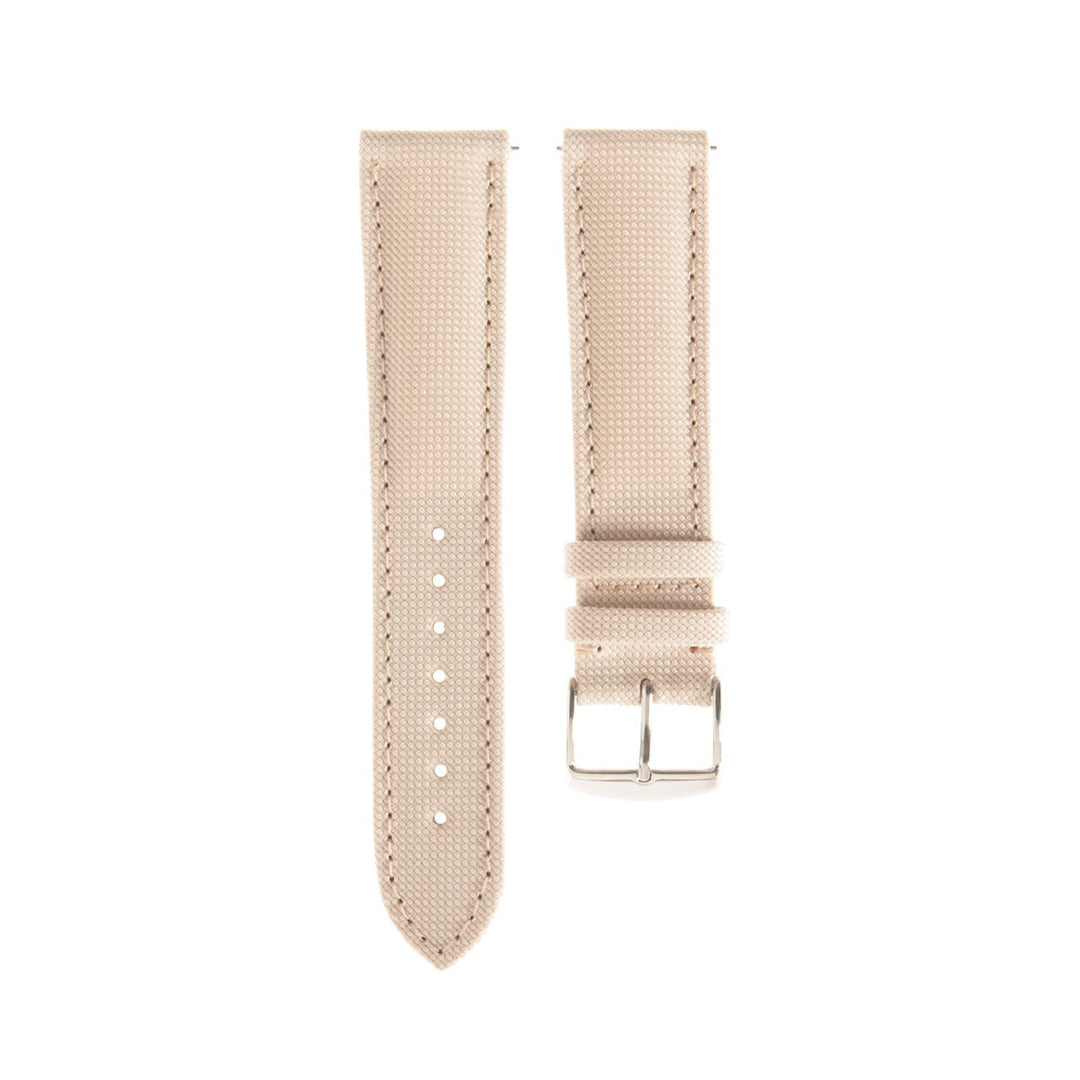  -    -  Bracelet de montre toile PORT LOUIS Blanc lin -  Avel & Men