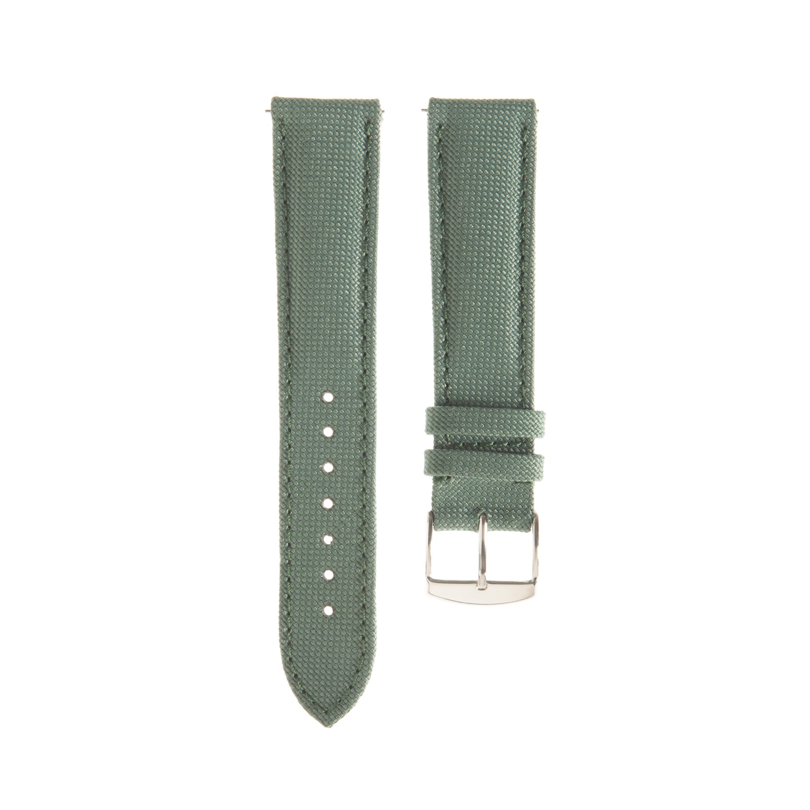  -    -  Bracelet de montre toile LARMOR PLAGE vert tempête -  Avel & Men