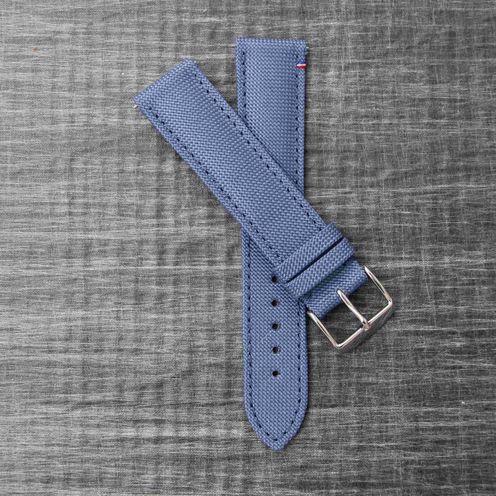  -    -  Bracelet de montre toile PORT LOUIS bleu breton -  Avel & Men