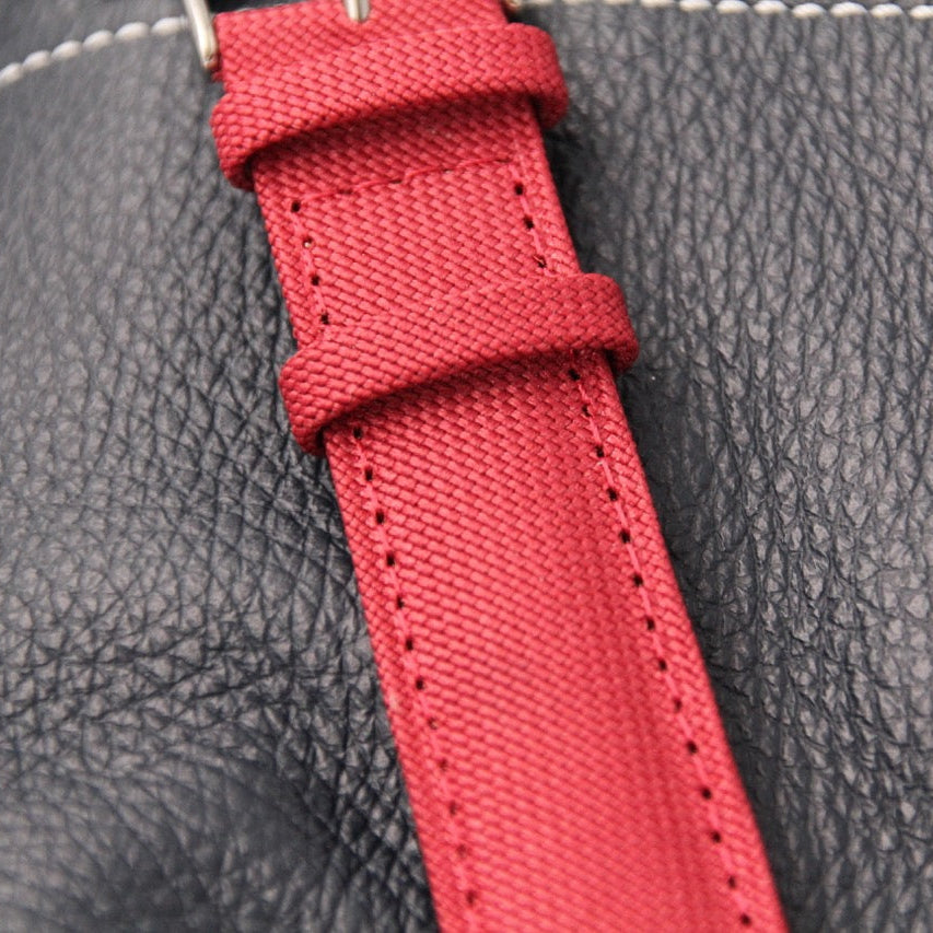bracelet de montre fabriqué en france, couleur bordeaux