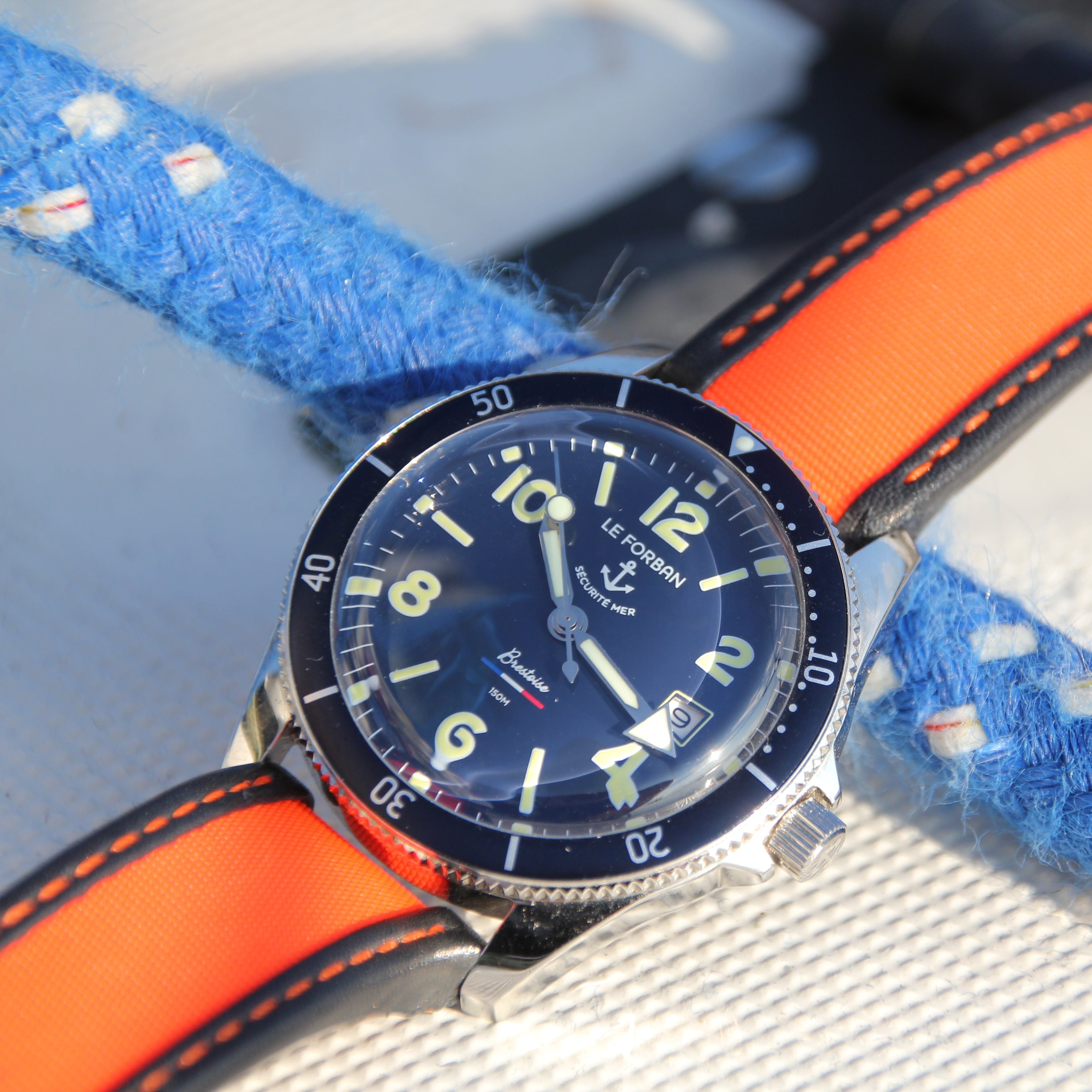 bracelet de montre en toile de voile tempête