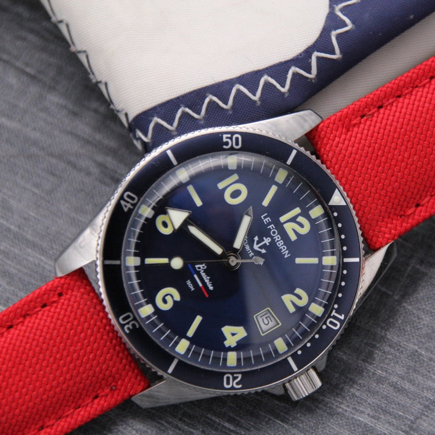 bracelet en toile canvas pour plongeuse Le Forban