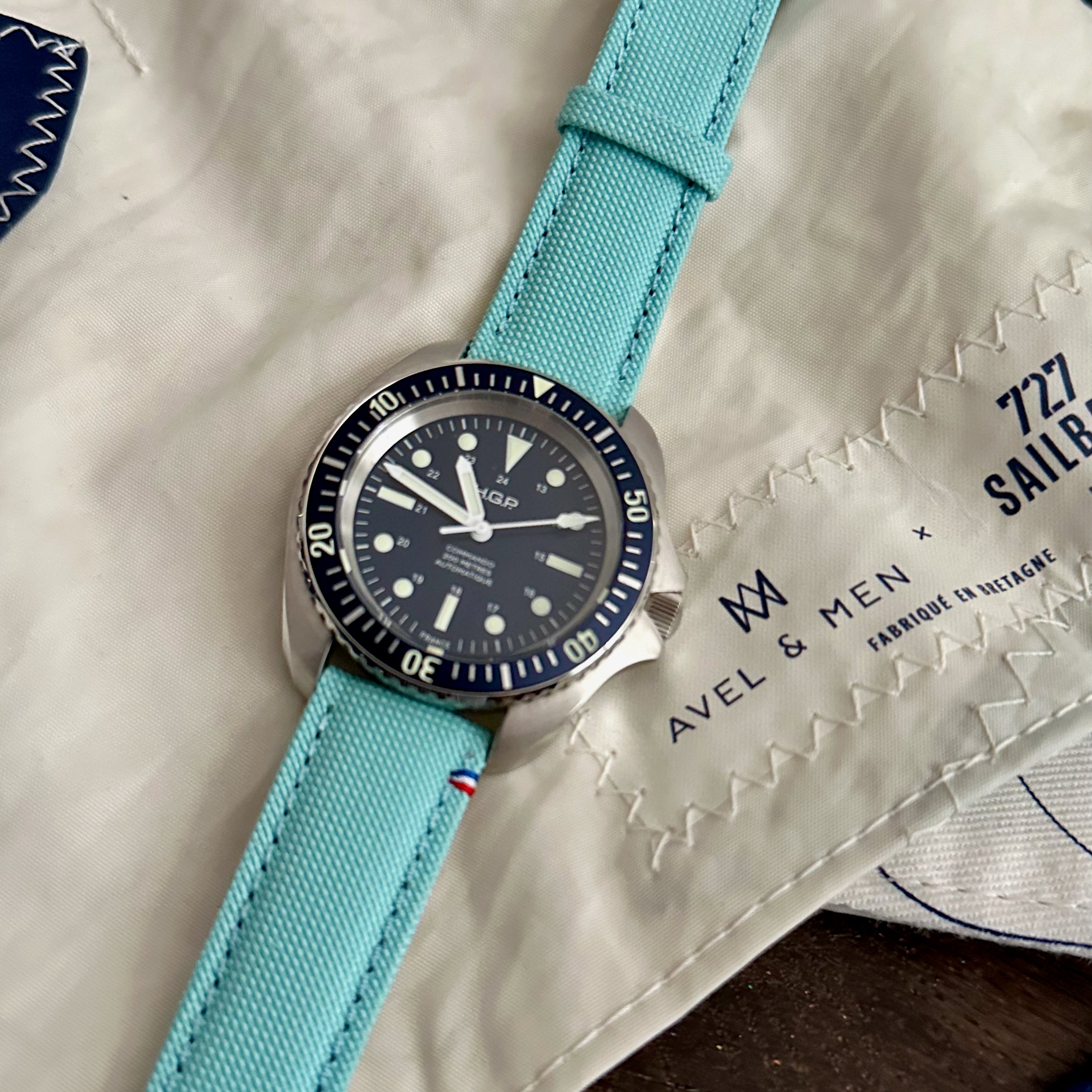 canvas strap for diver watch