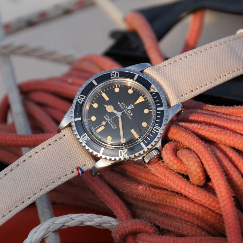 white strap for Rolex Submariner