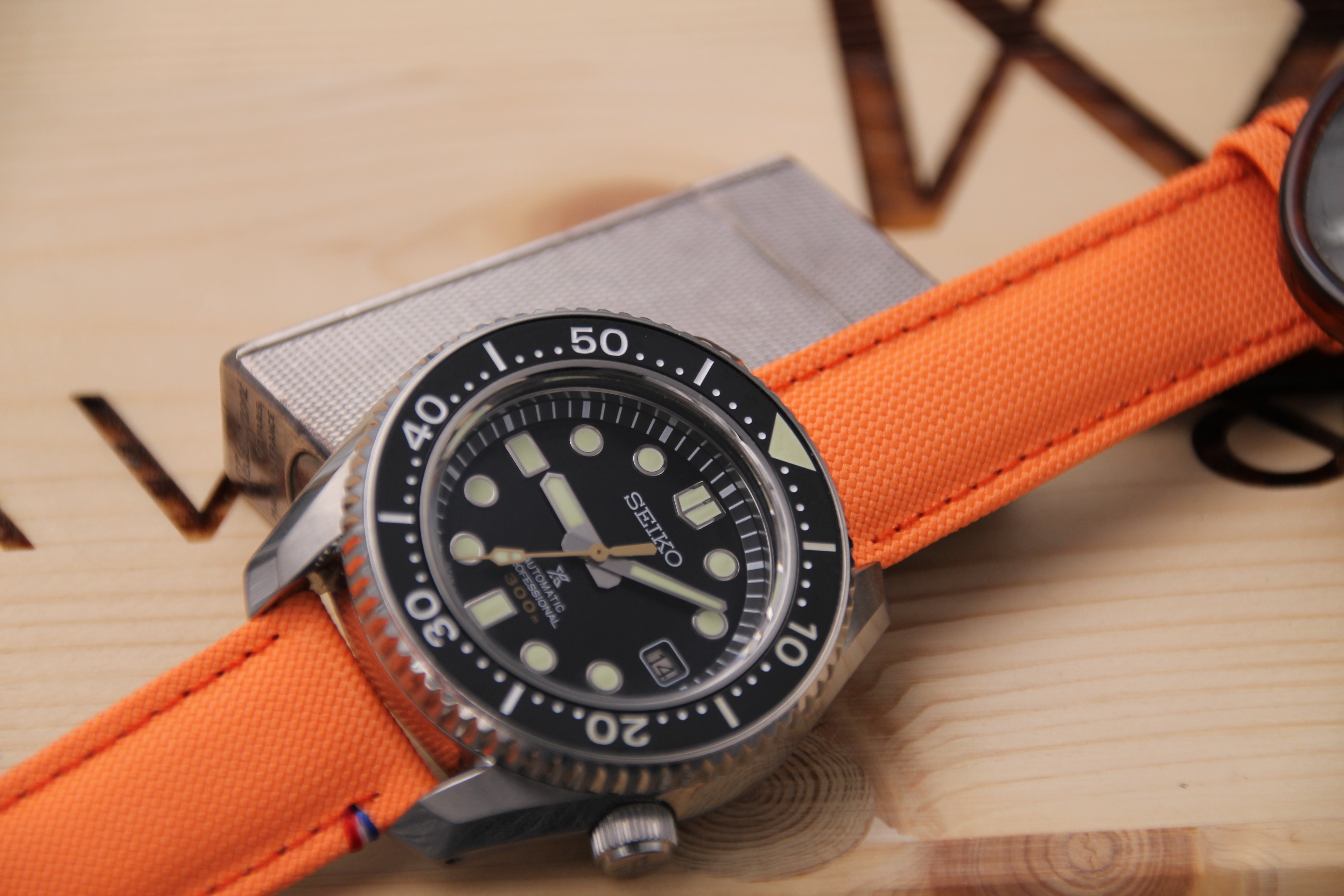 Canvas strap for Seiko diver