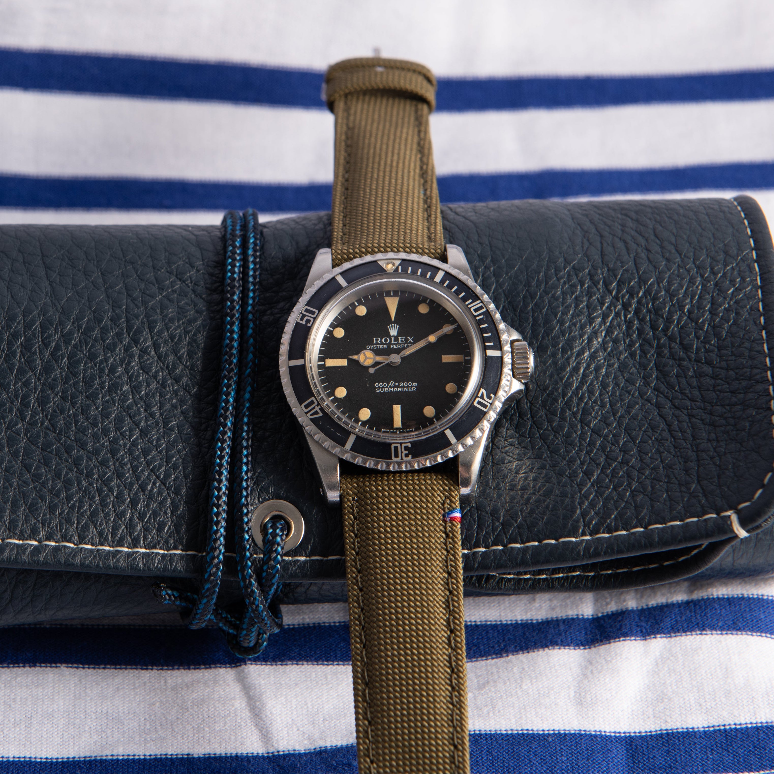 canvas kaki strap for Rolex