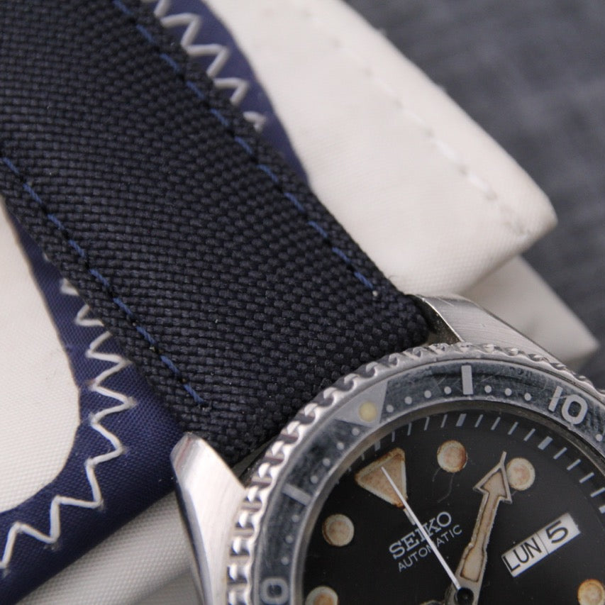 navy watchstrap canvas