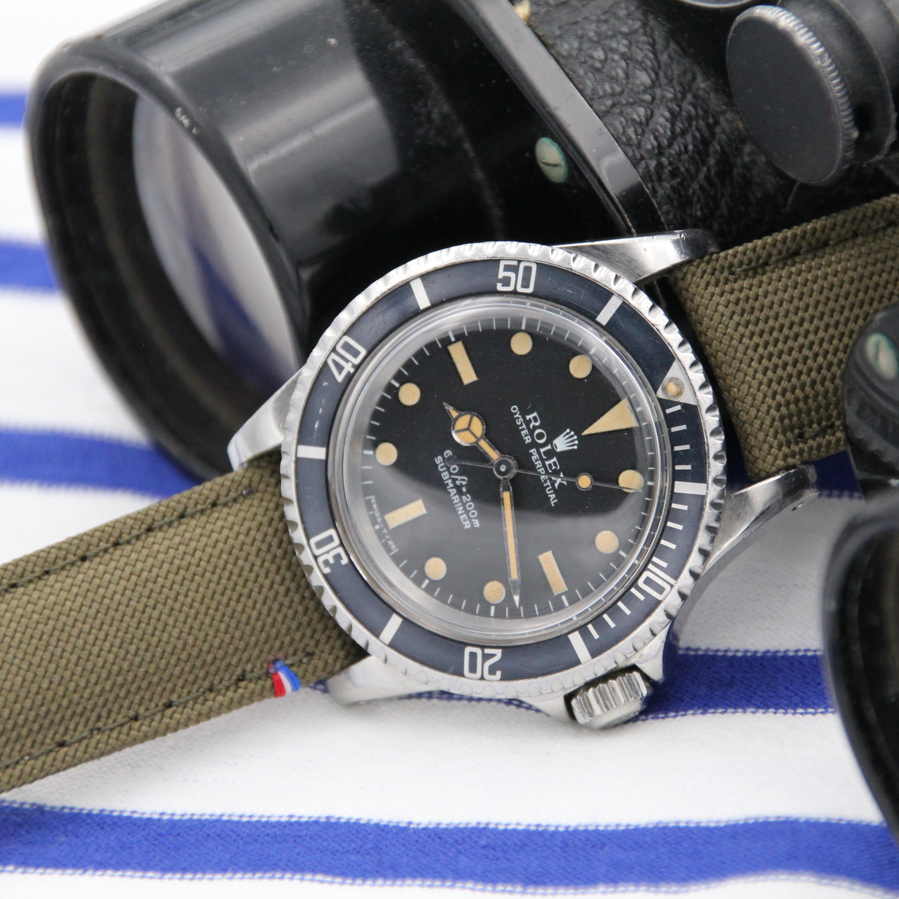 canvas strap for Rolex Submariner vintage 5513