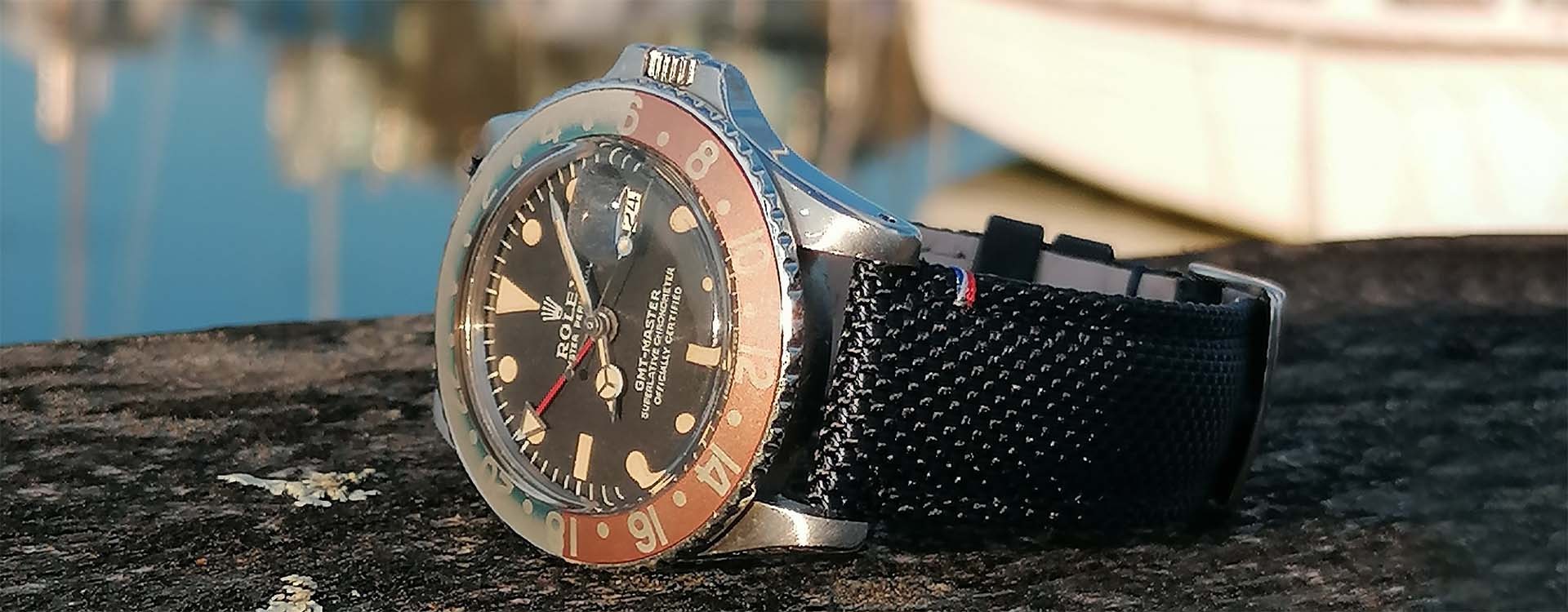 Watch straps a Rolex GMT-Master [steel, canvas]
