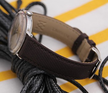 Discover our brown watch straps in Seaqual canvas